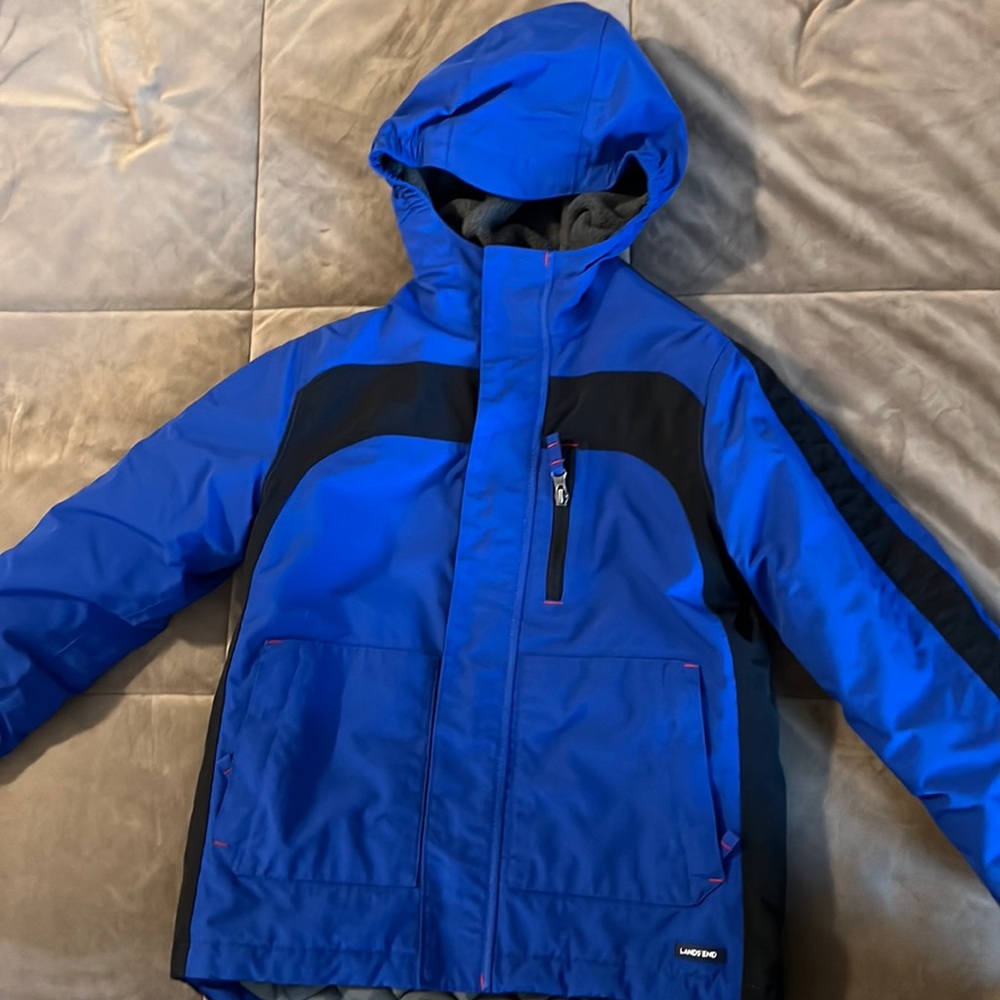 Lands' End Kids Blue and Black Jacket